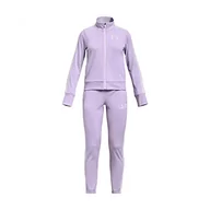 Odzież sportowa dziecięca - Under Armour Girls Two Piece Sets Girls' Ua Knit Track Suit, Nebula Purple, 1363380-515, YXS - miniaturka - grafika 1