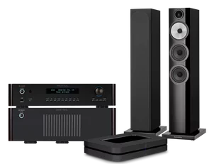 Rotel RC-1572 MkII (czarny) + RB-1582 MkII (czarny) + Node (czarny) + 704 S3 (czarny) - Zestawy stereo - miniaturka - grafika 1
