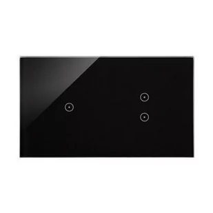 KONTAKT-SIMON Simon Touch ramki Panel dotykowy S54 Touch, 2 moduły, 1 pole dotykowe + 2 pola dotykowe pionowe, zastygła lawa DSTR213/73 DSTR213/73 - Domofony - miniaturka - grafika 1