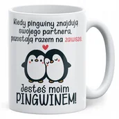Kubki - Kubek walentynkowy na Walentynki Jesteś Moim Pingwinem Prezent Upominek - miniaturka - grafika 1
