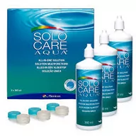 Płyny do soczewek kontaktowych - Solo Care Aqua 3x360 ml - miniaturka - grafika 1