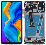 Części serwisowe do telefonów - Oryginalny wyświetlacz LCD + ekran dotykowy Huawei P30 LITE MAR-LX1A  (Regenerowany) Ramka Czarny - miniaturka - grafika 1