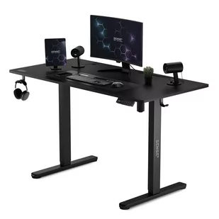 Biurko SENSE7 elektryczne Nojo 120x60 cm Black - Biurka gamingowe - miniaturka - grafika 1