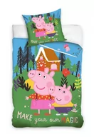 Pościel dla dzieci - Komplet pościeli bawełna 140x200cm + 70x80cm ŚWINKA PEPPA - miniaturka - grafika 1