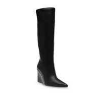 Kozaki damskie - stivali donna steve madden - showout - nero - miniaturka - grafika 1