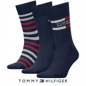 Skarpetki męskie - Tommy Hilfiger Skarpety Giftbox 3 Pary 39-42 Granat Zestaw Prezentowy - miniaturka - grafika 1
