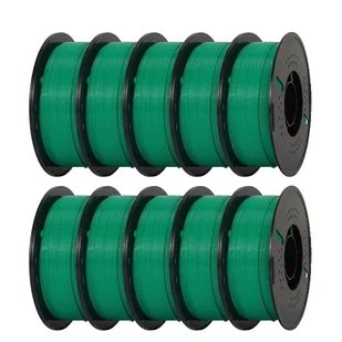 filament do drukarek 3D, szybkie drukowanie, nietoksyczny, 10 kg zielony - Filamenty i akcesoria do drukarek 3D - miniaturka - grafika 1