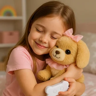 Interaktywny Pies Pluszowy Piesek Sterowany Chodzi Szczeka Merda Ogonem - Zabawki interaktywne dla dzieci Interaktywny Pies Pluszowy Piesek Sterowany Chodzi Szczeka Merda Ogonem - Zabawki interaktywne dla dzieci - miniaturka - grafika 1