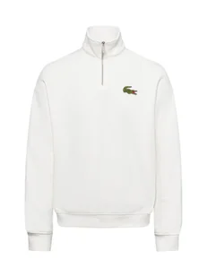 Lacoste Bluza męska Mężczyźni Bawełna biały jednolity, S - Bluzy męskie - miniaturka - grafika 1