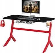 Biurka gamingowe - BIURKO Ergonomiczne GAMINGOWE KOMPUTEROWE Carbon Piranha - miniaturka - grafika 1