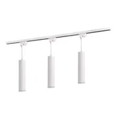 Akcesoria do oświetlenia - Zestaw szynowy GOLD PARIS biały 3 x oprawy wiszące GU10 + szyna 1m. - miniaturka - grafika 1