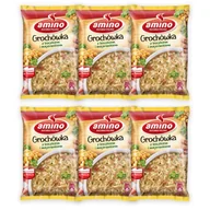Dania dla dzieci - Amino Zupa błyskawiczna grochówka z boczkiem i majerankiem 65 g x 6 sztuk - miniaturka - grafika 1