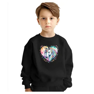 BLUZA DZIECIĘCA JEDNOROŻEC UNICORN SERCE 104 DLA CHŁOPCA DZIEWCZYNKI - Bluzy dla dziewczynek BLUZA DZIECIĘCA JEDNOROŻEC UNICORN SERCE 104 DLA CHŁOPCA DZIEWCZYNKI - Bluzy dla dziewczynek - miniaturka - grafika 1
