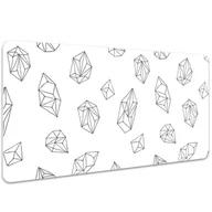 Podkładki na biurko - Mata na biurko Geometryczne bryły przestrzenne 100x50 cm - miniaturka - grafika 1