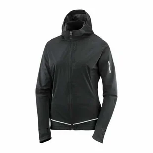 Kurtka Salomon Light Shell W Deep Black - Kurtki i kamizelki sportowe damskie - miniaturka - grafika 1