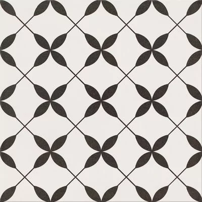 Gres szkliwiony Clover Pattern patchwork black 29,8 x 29,8 cm gat. I