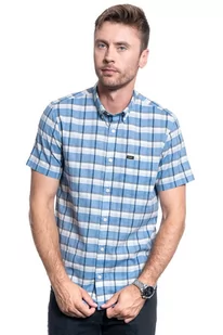 Męska Koszula Lee Lee Button Down Ss Summer Blue L886Dgnj-M - Koszule męskie - miniaturka - grafika 1