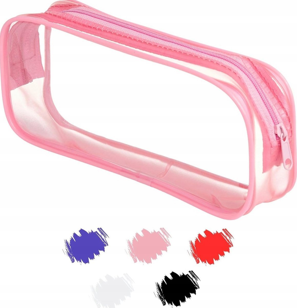Piórnik różowy jedna sztuka etui kasetka organizer