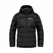 Kurtki damskie - Damska kurtka puchowa Jack Wolfskin ATHER DOWN HOODY W black - XS - miniaturka - grafika 1