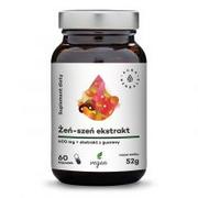 AURA HERBALS Żeń-Szeń Ekstrakt 400mg+Guarana 60 K