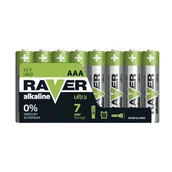 Baterie i akcesoria - Bateria alkaliczna Raver Ultra Alkaline AAA (LR03) folia 8 sztuk - miniaturka - grafika 1