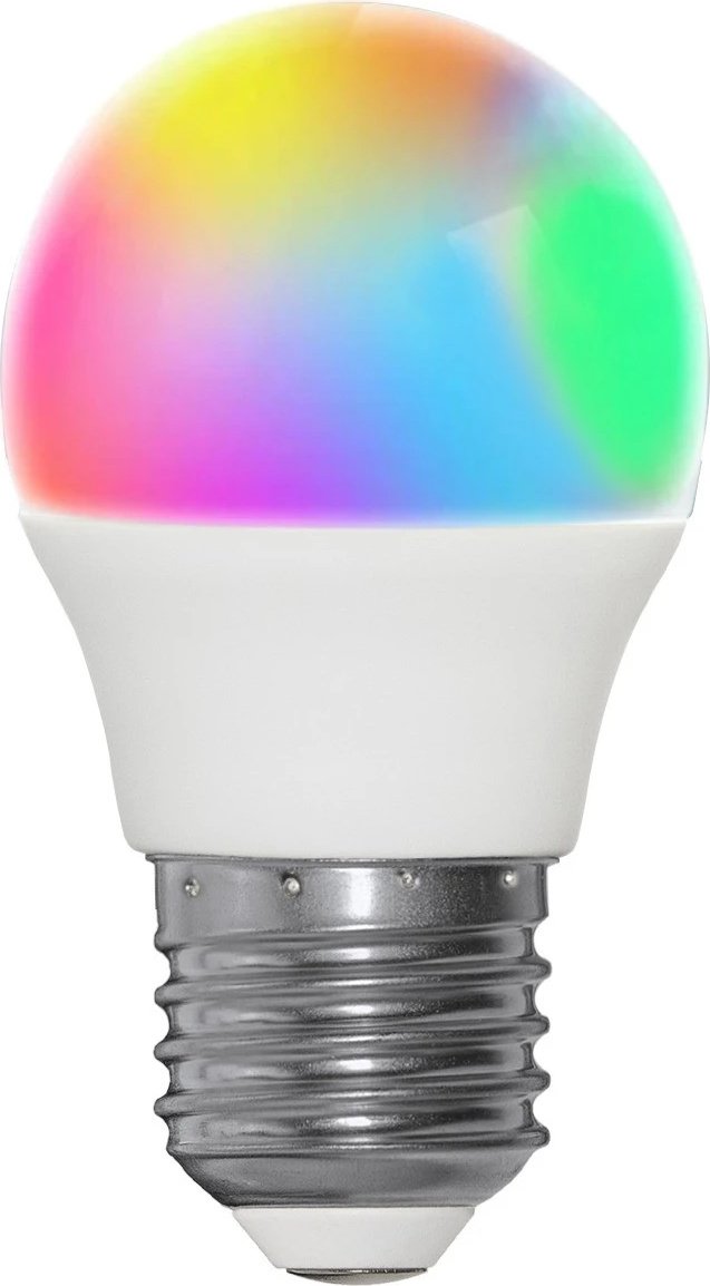 Smart żarówka LED E27 4,9W G45 RGB+W 2700K ściemniana