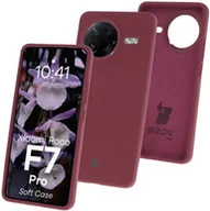 Etui i futerały do telefonów - Bizon Silikonowe etui Soft Case do Xiaomi POCO F7 Pro, ciemnofioletowe - miniaturka - grafika 1