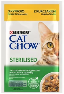 Purina Cat Chow Sterilised Kurczak saszetka 85g - Mokra karma dla kotów Purina Cat Chow Sterilised Kurczak saszetka 85g - Mokra karma dla kotów - miniaturka - grafika 1