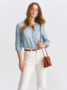 Bluzka damska bluzka długi rękaw błękitna - SBD1551BL o luźnym kroju, z długim rękawem - TOP SECRET - Odzieżowy sklep internetowy TOP SECRET - Bluzki damskie Bluzka damska bluzka długi rękaw błękitna - SBD1551BL o luźnym kroju, z długim rękawem - TOP SECRET - Odzieżowy sklep internetowy TOP SECRET - Bluzki damskie - miniaturka - grafika 1