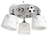 Kawa - Ciekawa Lampa sufitowa Mundial 3 biała żyrandol - miniaturka - grafika 1