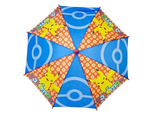 CyP Brands Pokemon Parasol przeciwdeszczowy, parasol automatyczny, parasol dla chłopców i dziewcząt, wielokolorowy, oficjalny produkt, Biały,
