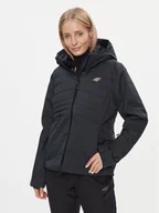 Kurtki narciarskie - 4F Kurtka narciarska 4FAW23TTJAF339 Czarny Slim Fit - miniaturka - grafika 1