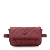 Nerki - Damska torebka nerka geometrycznie pikowana - miniaturka - grafika 1