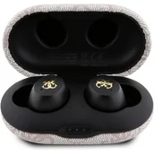 Słuchawki - Guess słuchawki Bluetooth GUTWSP4EGP TWS + stacja dokująca ENC różowy/pink 4G Metal - miniaturka - grafika 1