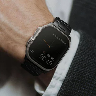 Etui Uniq pasek Osta na Apple Watch 42/44/45/ 49mm Series 1/2/3/4/5/6/7/8/SE/SE2/Ultra Stainless Steel - czarne - Akcesoria do smartwatchy - miniaturka - grafika 4