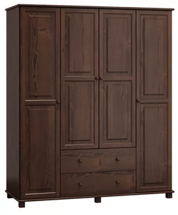 Szafa sosnowa 4D nr2 S180 orzech - Szafy - miniaturka - grafika 1