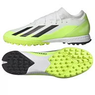 Buty sportowe męskie - Buty adidas X CRAZYFAST.3 TF M (kolor Biały. Zielony, rozmiar 42 2/3) - miniaturka - grafika 1