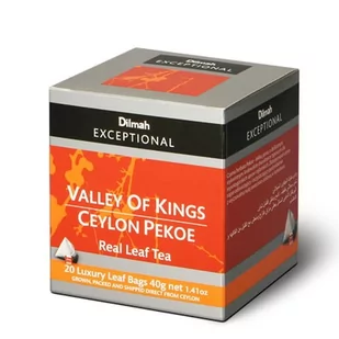Dilmah Herbata czarna Valley of Kings Ceylon Pekoe 20 torebek - Herbata Dilmah Herbata czarna Valley of Kings Ceylon Pekoe 20 torebek - Herbata - miniaturka - grafika 1