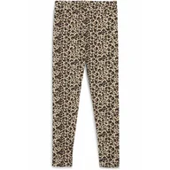 Odzież sportowa dziecięca - Młodzieżowe legginsy Essentials ze zwierzęcym wzorem PUMA Toasted Almond Beige - miniaturka - grafika 1