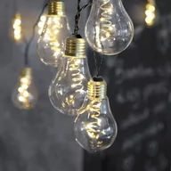 Łańcuch świetlny Glow, szkło, przeźroczysty