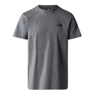 Koszulki sportowe męskie - Koszulka The North Face Simple Dome 0A87NGDYY1 - szara - miniaturka - grafika 1