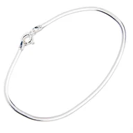 Bransoletki - Srebrna bransoletka 925 Płaska Linka - miniaturka - grafika 1