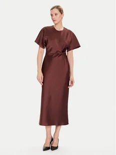 Rinascimento Sukienka koktajlowa CFC0125718003 Brązowy Regular Fit - Sukienki - miniaturka - grafika 1