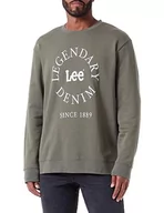 Bluzy męskie - Lee Legendary SWS bluza męska, zielony, XXL - miniaturka - grafika 1