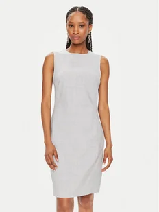 Calvin Klein Sukienka koktajlowa K20K207577 Szary Slim Fit - Sukienki - miniaturka - grafika 1