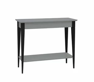 Konsola MIMO z Półką 85x35cm - Czarne Nogi / Ciemnoszara - Konsole i sekretarzyki - miniaturka - grafika 1