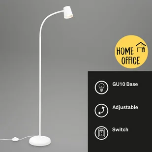 Briloner Lampa stojąca Skriva, regulowana, GU10, biała - Lampy stojące - miniaturka - grafika 4