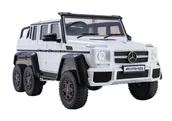 Pojazdy elektryczne dla dzieci - Auto Na Akumulator Mercedes G63 6x4 24V Biały - miniaturka - grafika 1