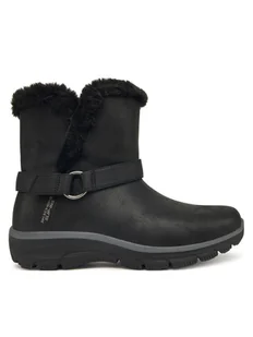 Skechers Botki Easy Going 168045/BLK Czarny - Botki damskie - miniaturka - grafika 1
