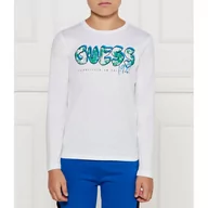 Koszulki dla chłopców - Guess Longsleeve | Slim Fit - miniaturka - grafika 1